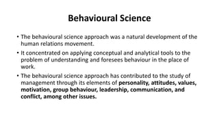 Evolution of Management - Managemement Theory and Practices | PPTX