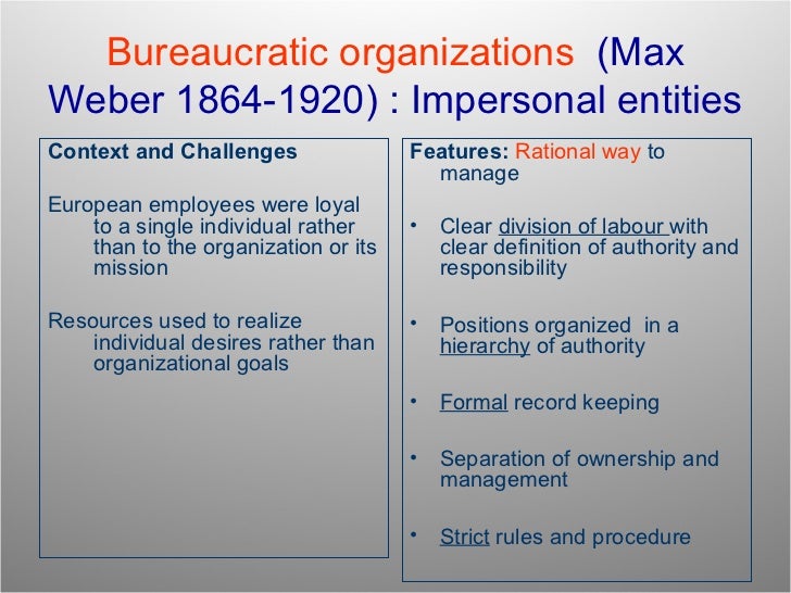 evolution of the post bureaucratic