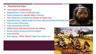 Evolution of man by Sana Bi Ansari M.Sc. I year.pptx