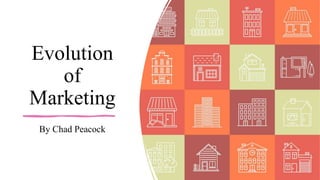 Evolution
of
Marketing
By Chad Peacock
 