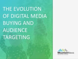 THE EVOLUTION
OF DIGITAL MEDIA
BUYING AND
AUDIENCE
TARGETING
 