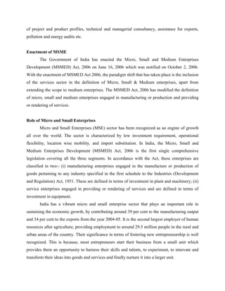 Evolution of micro and small enterprises in india | PDF