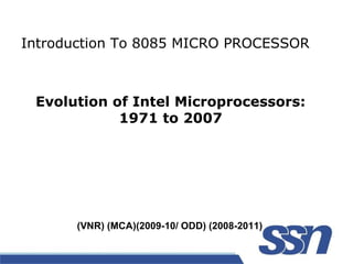 Evolution Of Microprocessor | PPT | Computing | Technology & Computing