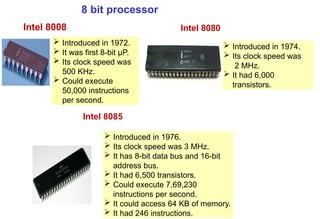 Evolution and Generation of Microprocessor.spptx | PPTX