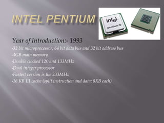 Evolution of microprocessors | PPTX | Computing | Technology & Computing