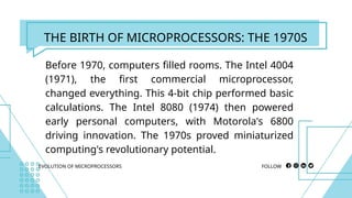 The Evolution of Microprocessors - Guide | PPTX