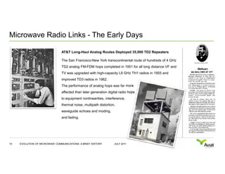 The Evolution of Microwave Communications | PDF
