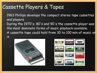 Evolution of music players Extra Credit | PPT