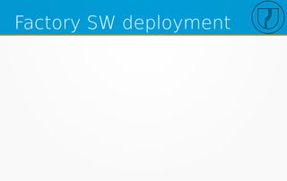 Factory SW deployment
 