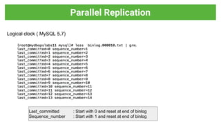 Evolution of MySQL Parallel Replication | PPT | Free Download