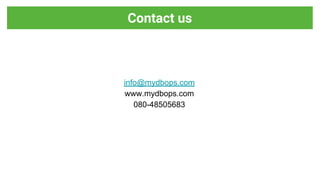 info@mydbops.com
www.mydbops.com
080-48505683
Contact us
 