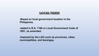 Local Tax Code EVOLUTION OF PH TAXATION PANGAN final.pptx
