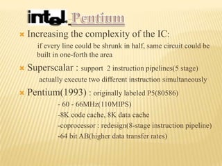 Evolution of processors | PPTX