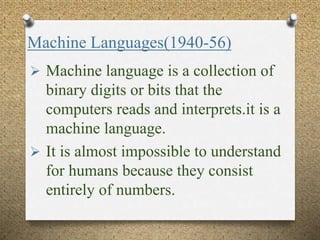 Evolution of programinglang | PPT