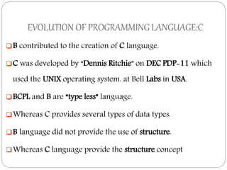 Evolution of programming language | PPTX