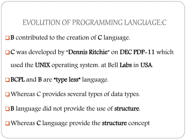 Evolution of programming language | PPTX