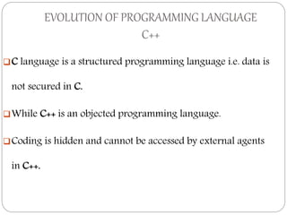Evolution of programming language
