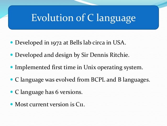 Evolution of programming languages