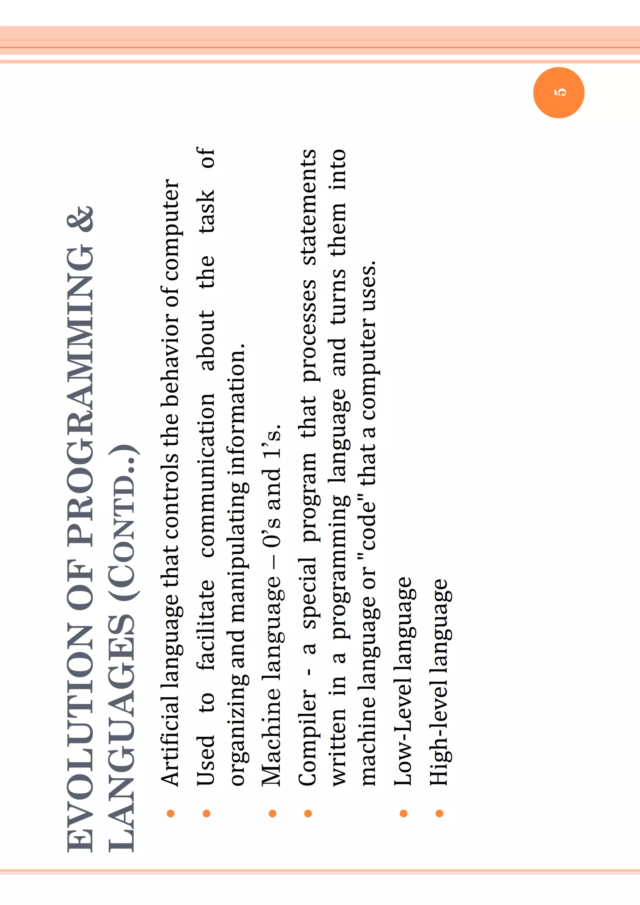 Evolution of programming languages and Programming Steps.pdf