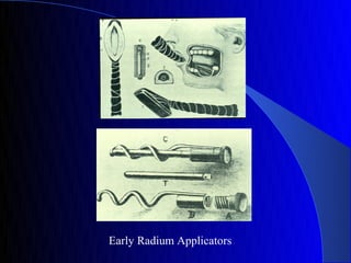 Early Radium Applicators
 