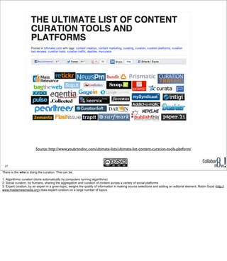 Source: http://www.youbrandinc.com/ultimate-lists/ultimate-list-content-curation-tools-platform/
27
There is the who is do...