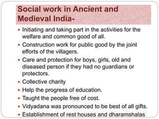 Evolution of social work education in india | PPTX