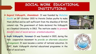 Evolution of social work education in india | PPTX