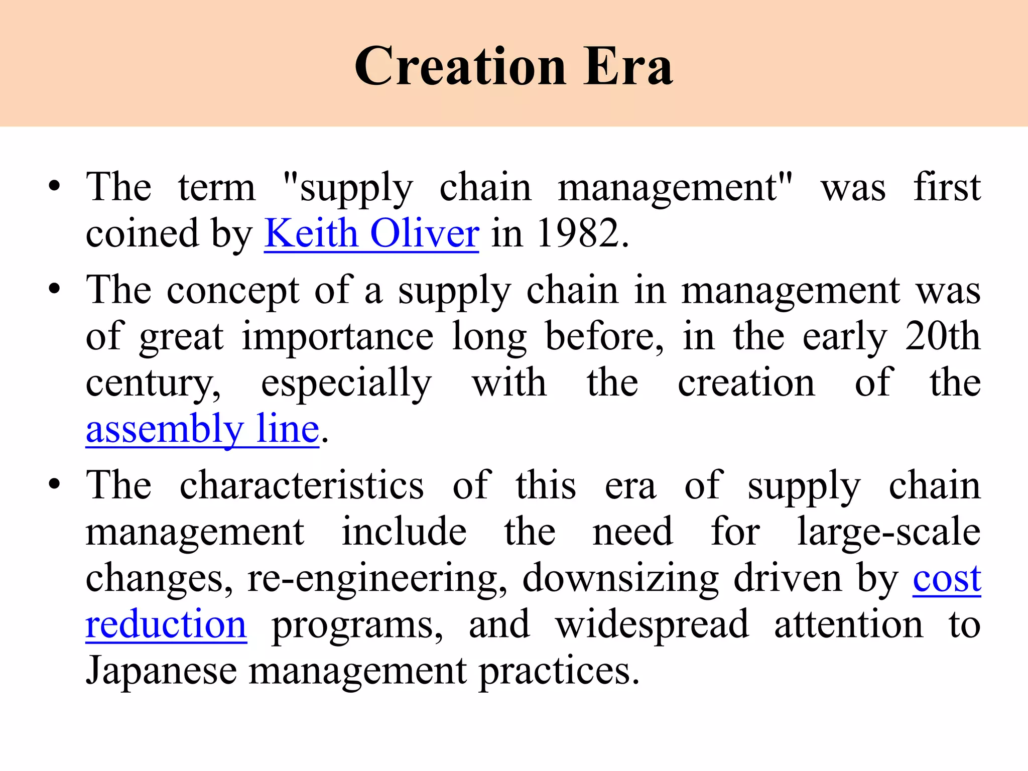 Evolution of supply chain management | PPTX