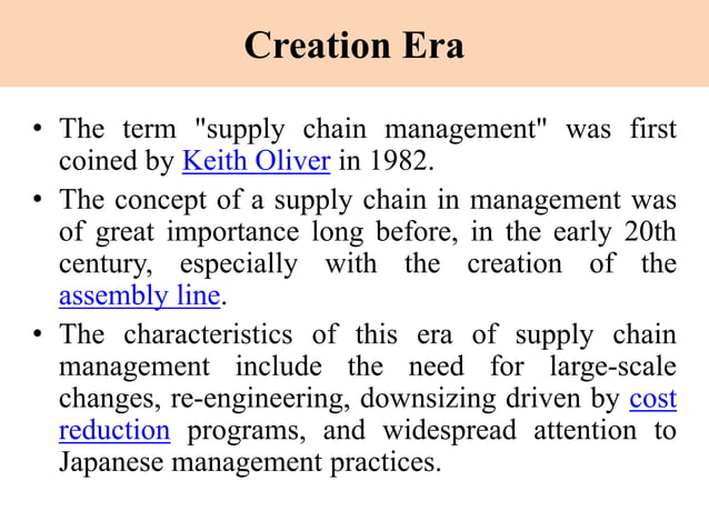 Evolution of supply chain management | PPTX | Logistics | Business