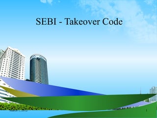 SEBI - Takeover Code 