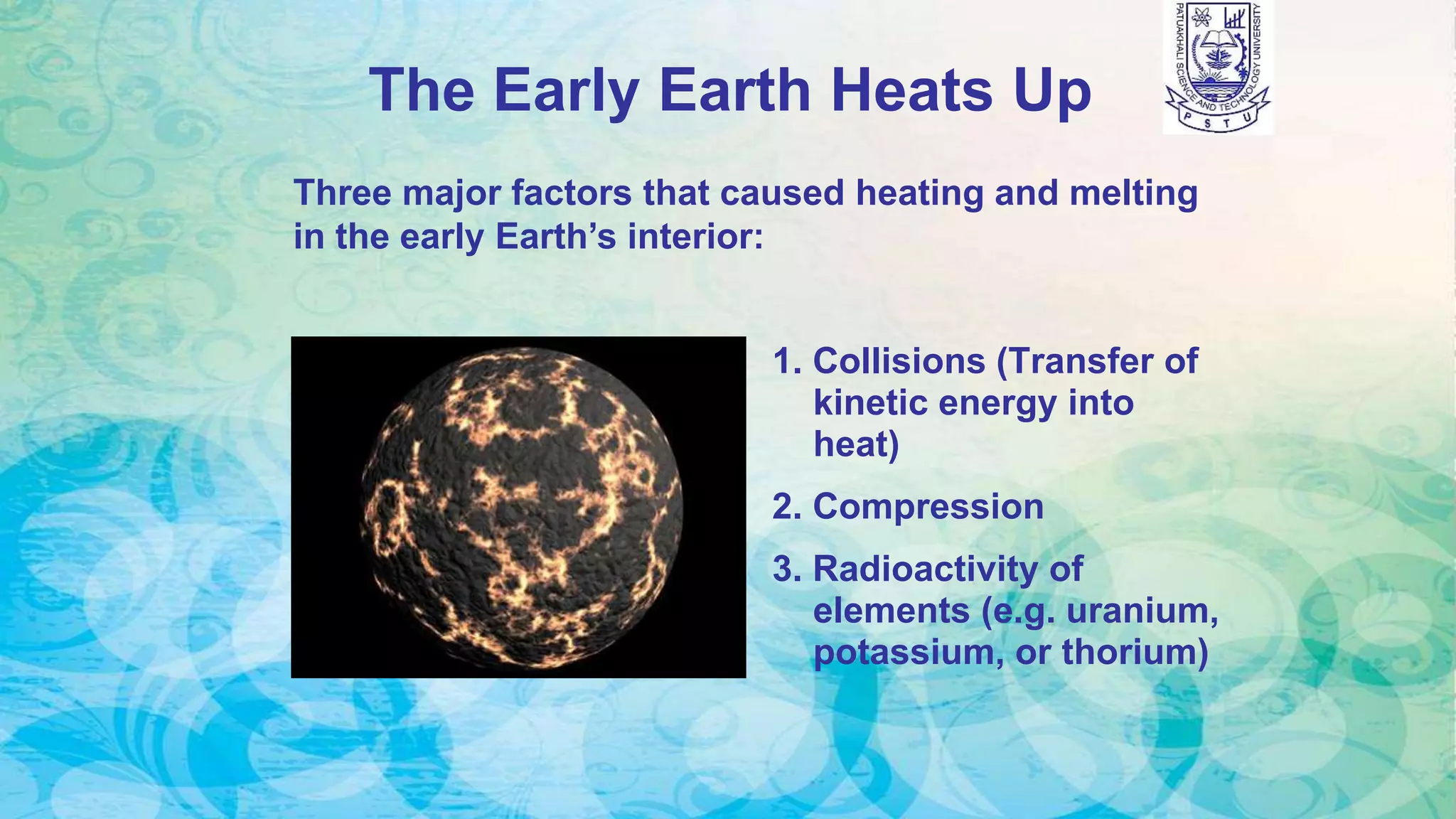 Evolution of the earth | PPTX