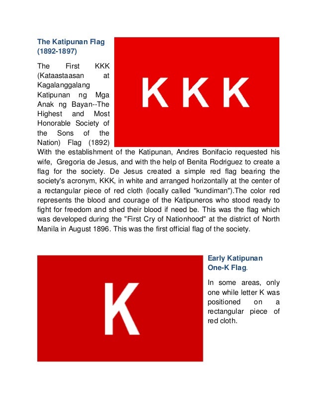 Evolution Of The Philippine Flag