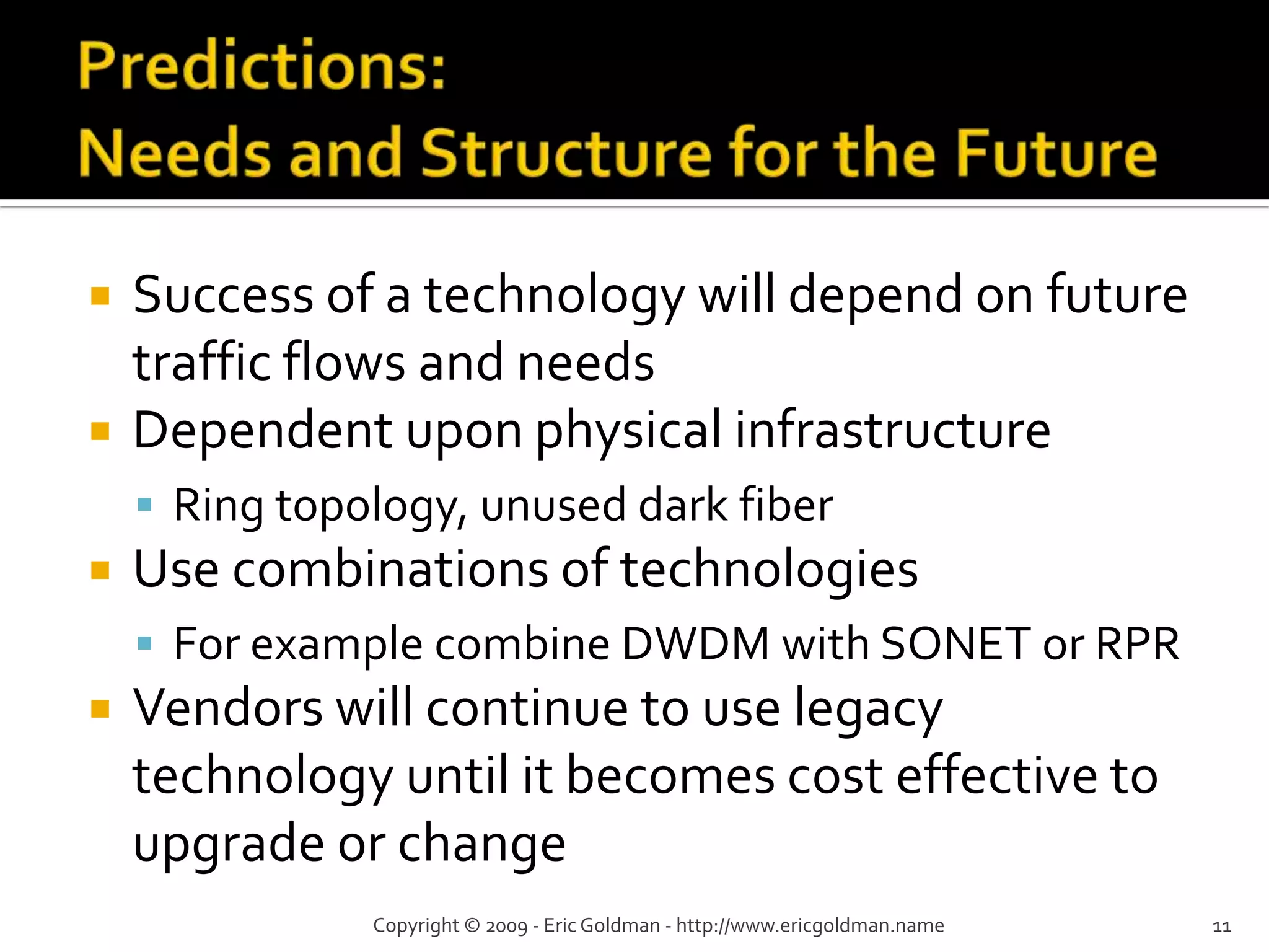 Evolution Of The Public Network