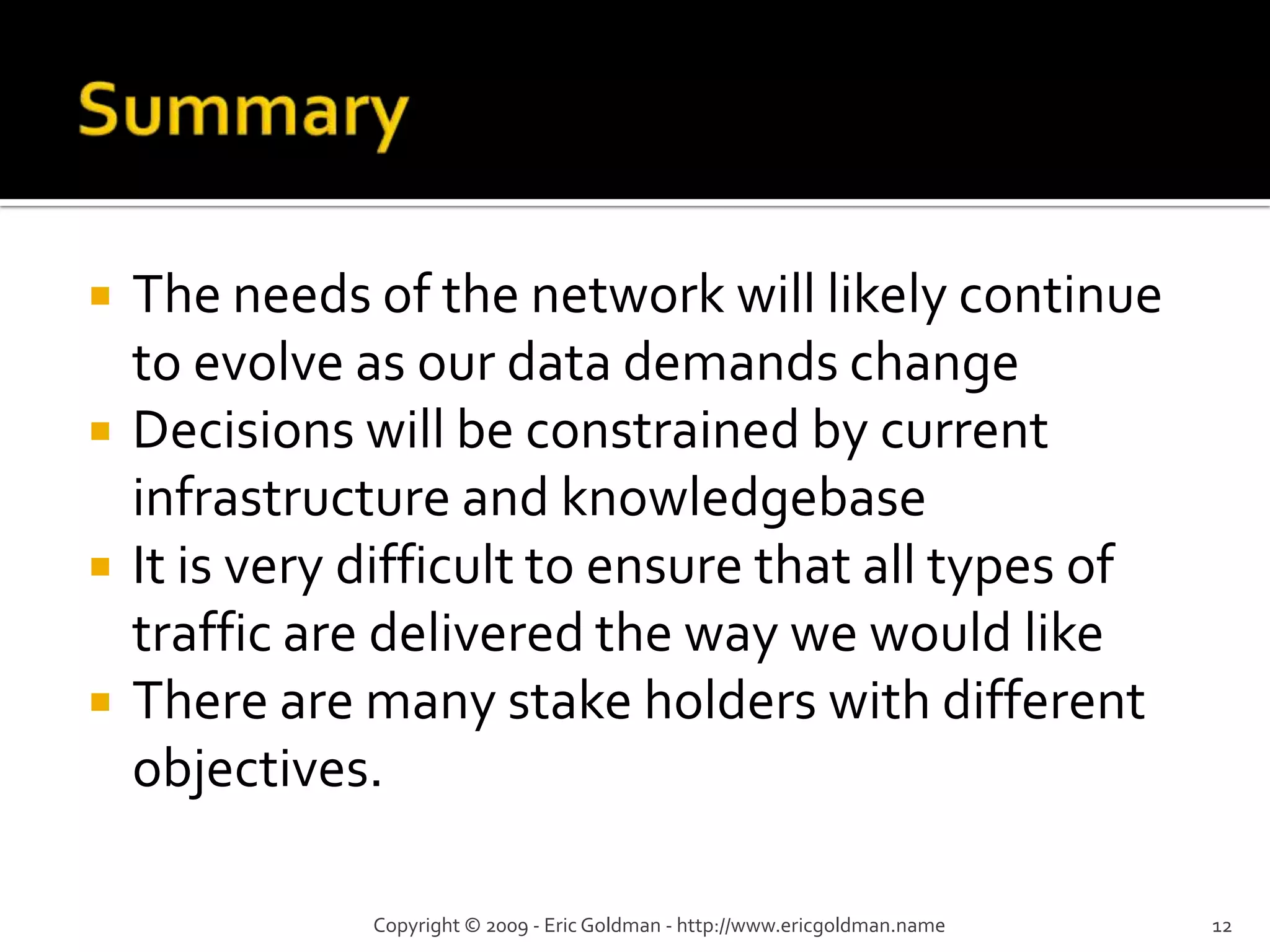 Evolution Of The Public Network