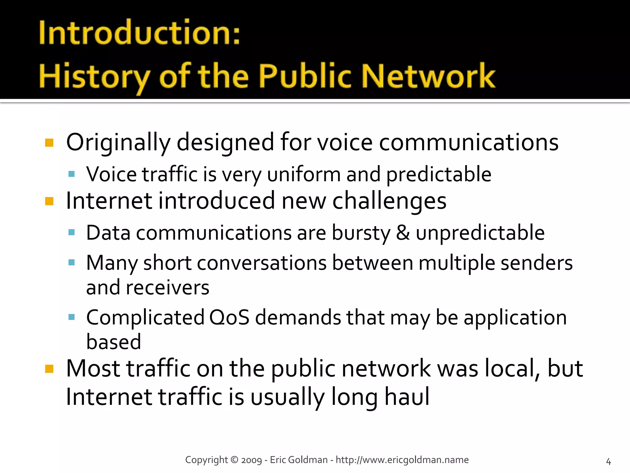 Evolution Of The Public Network