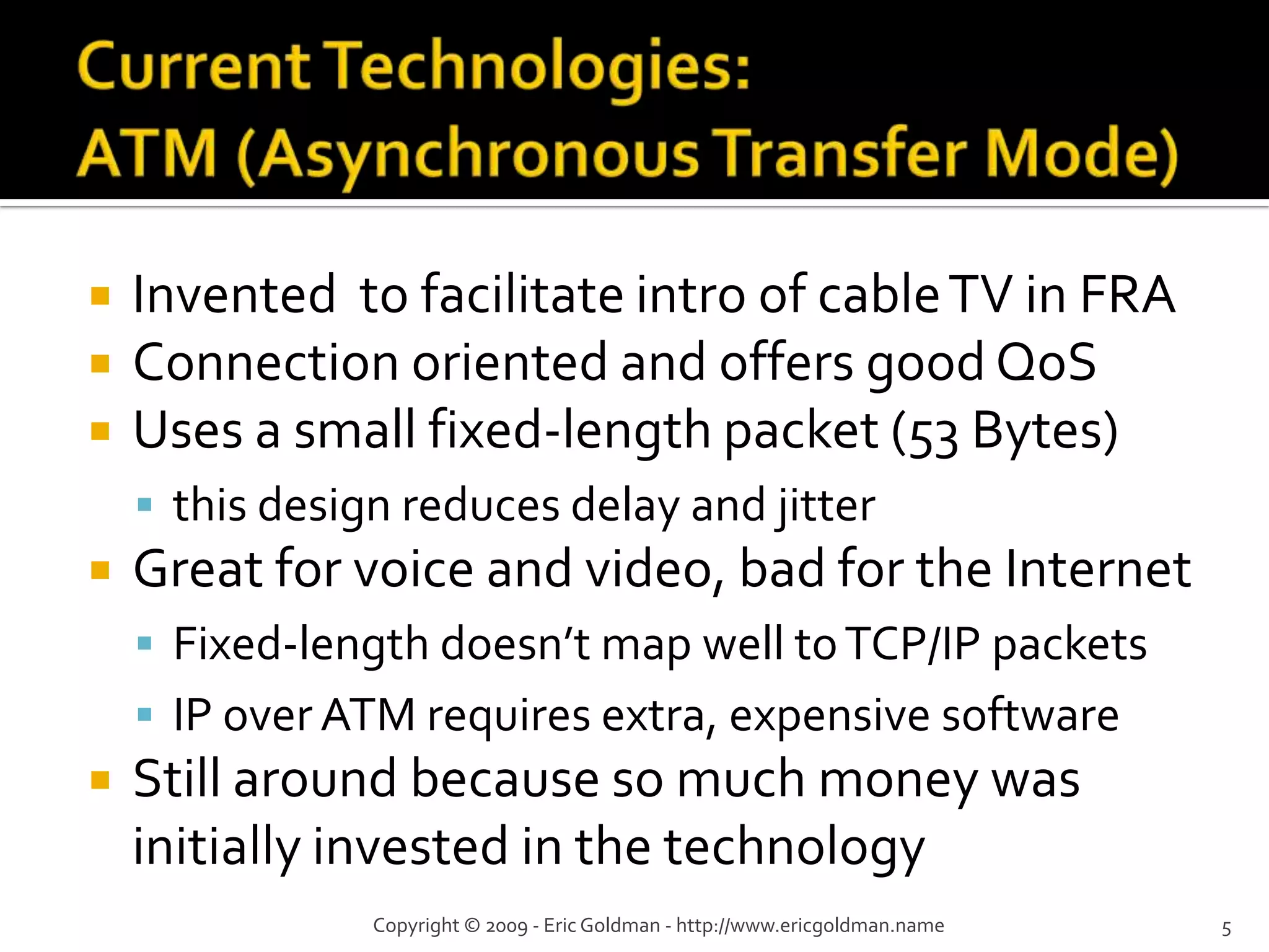 Evolution Of The Public Network