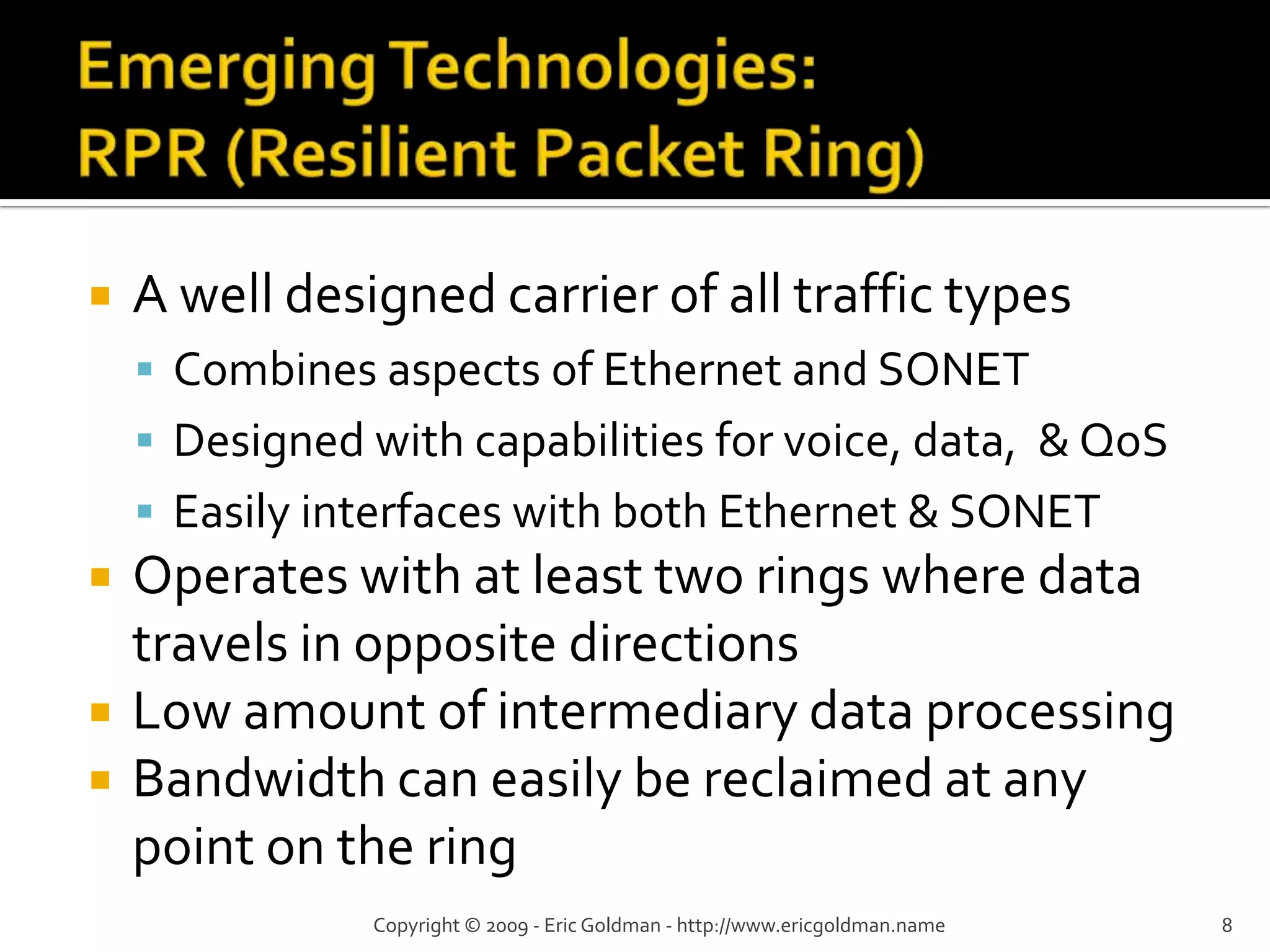 Evolution Of The Public Network
