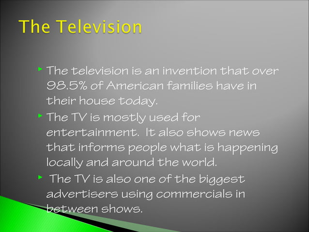 Evolution of the television!!!!! | PPT