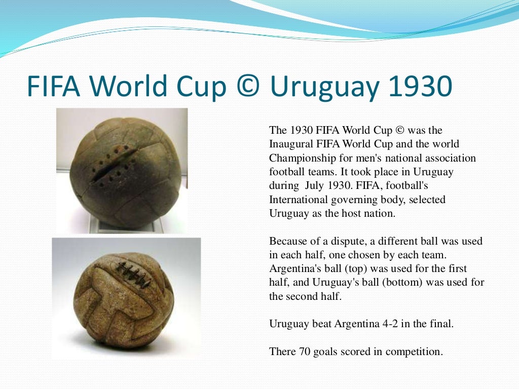 Evolution of the world cup soccer ball