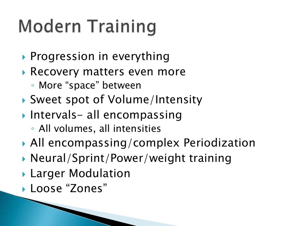 Evolution of training