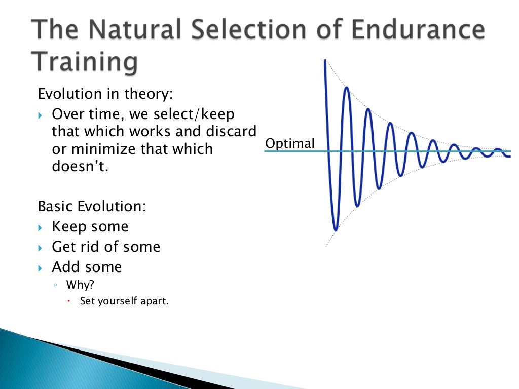 Evolution of training