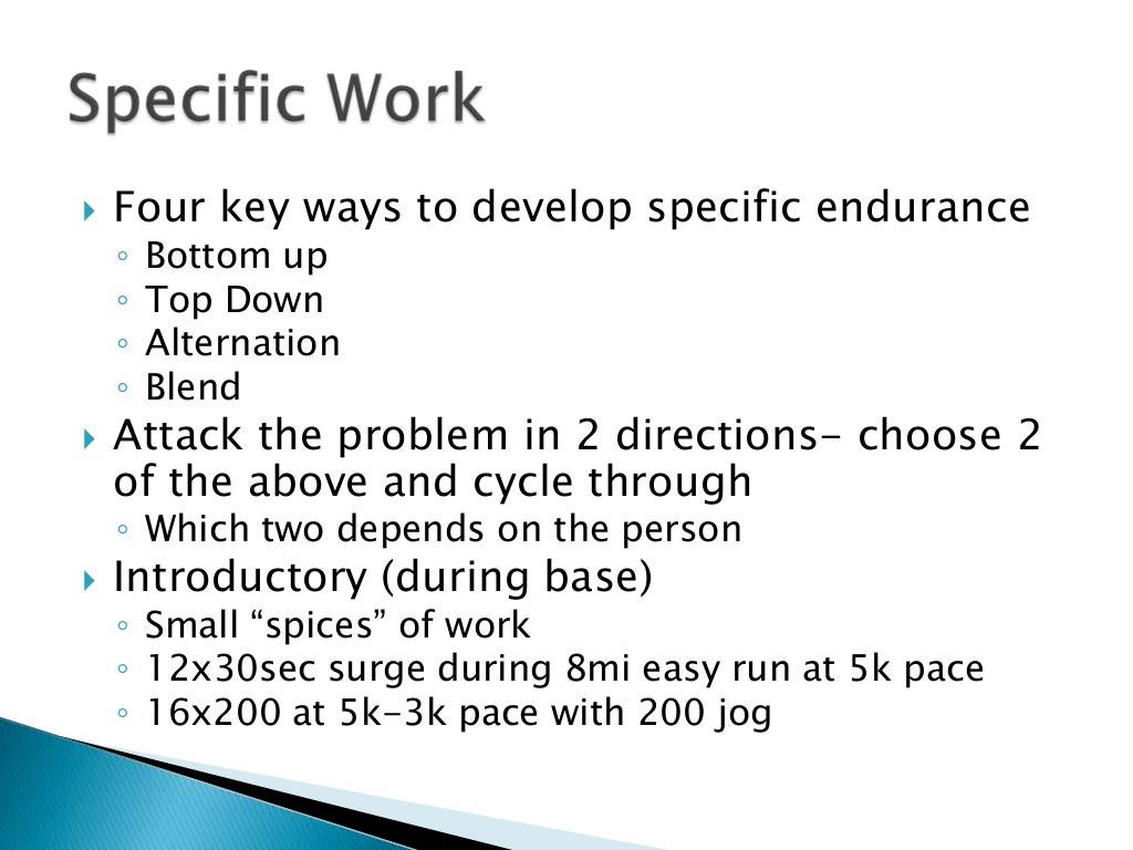 Evolution of training