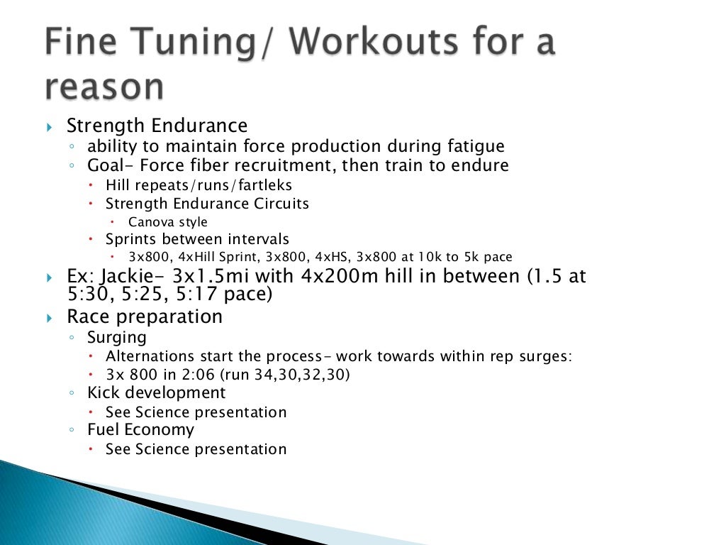 Evolution of training