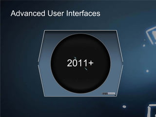 2011+
Advanced User Interfaces