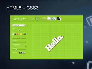 HTML5 – CSS3