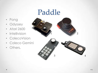PaddlePongOdysseyAtari 2600IntellivisionColecoVisionColecoGeminiOthers.41234