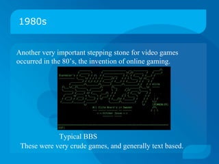 Evolution of video games