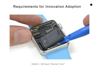 34
iWatch – 18 Hours ‘Normal’ Use?
Requirements for Innovation Adoption
 