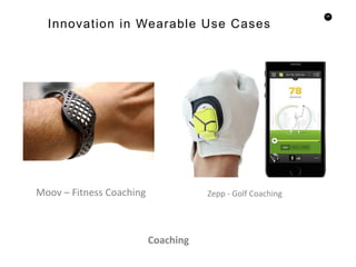 68
Innovation in Wearable Use Cases
Moov – Fitness Coaching Zepp - Golf Coaching
Coaching
 