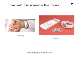 70
Innovation in Wearable Use Cases
Elderly
Epilepsy
Monitoring in Healthcare
 